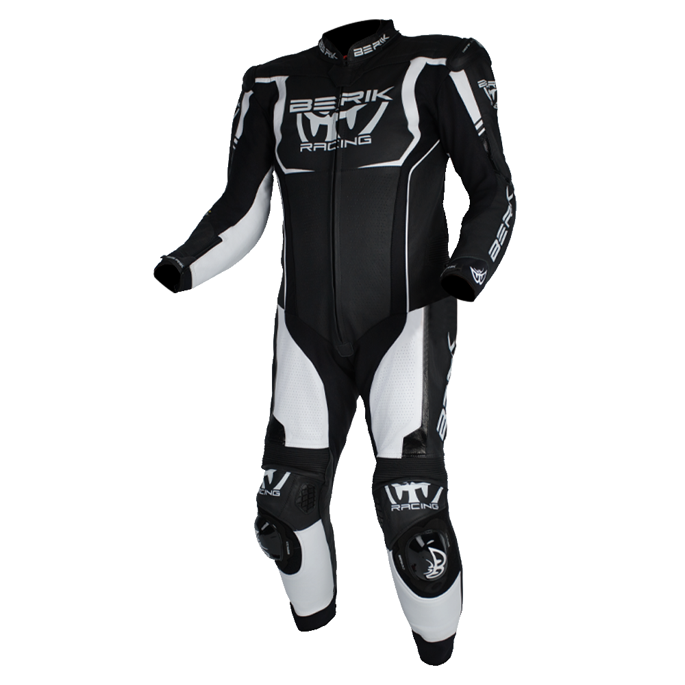 Berik - Mugello Black/White 1 Piece Leather Suit