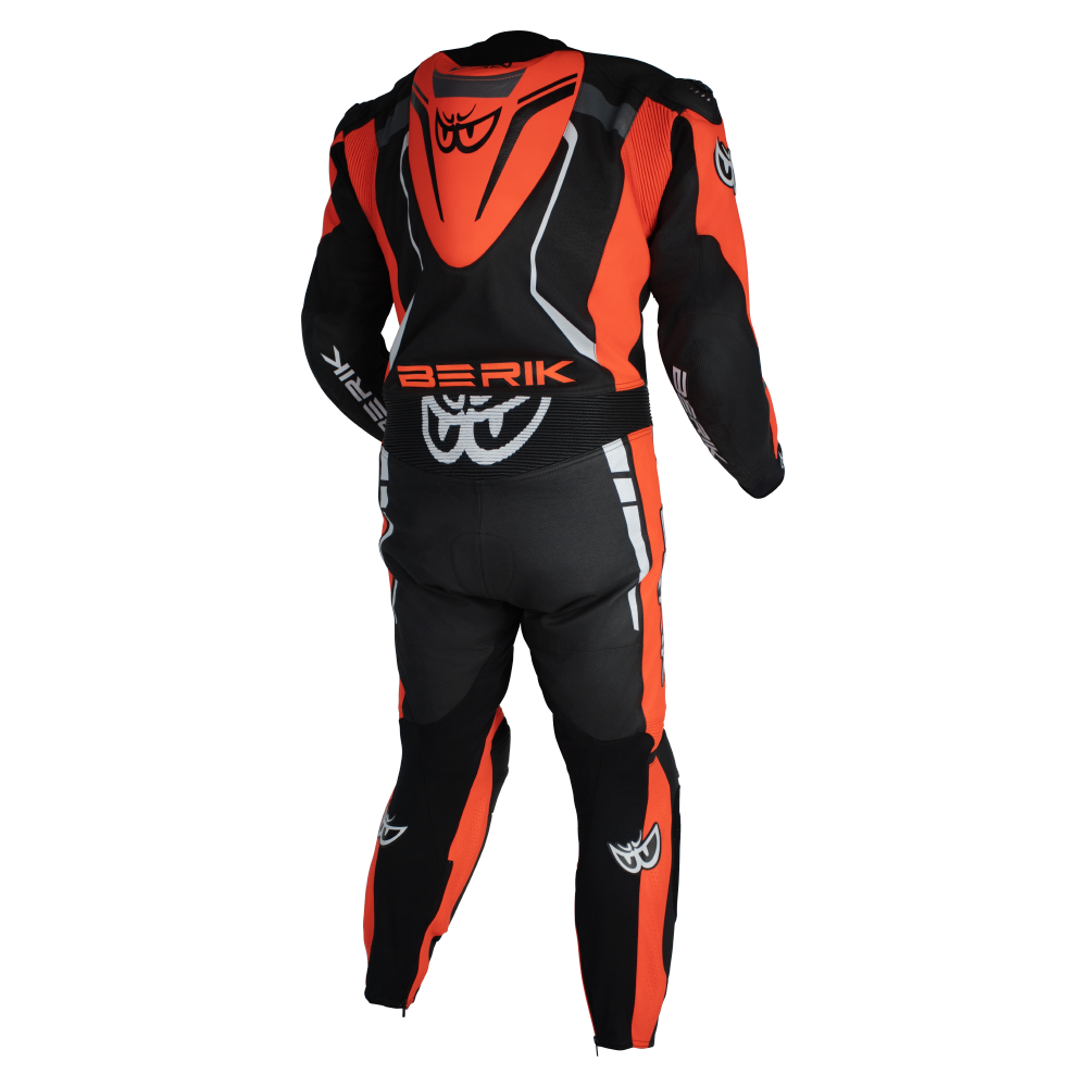 Berik Sicily Black/Red Piece Leather Suit AMA Warehouse