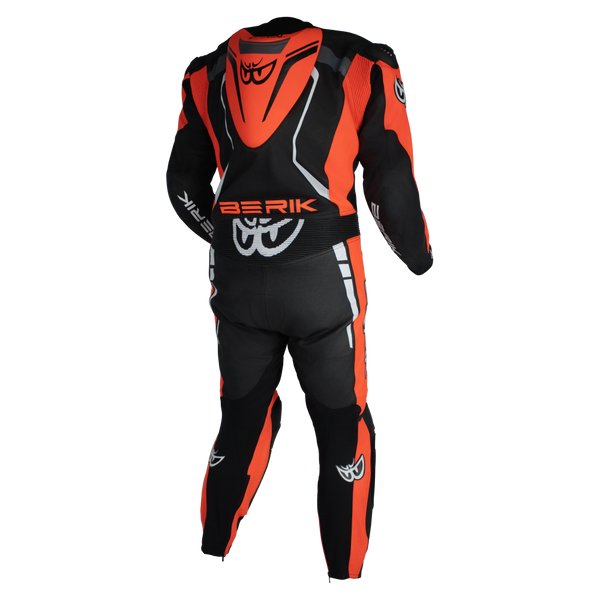 Berik - Sicily Black/Red 1 Piece Leather Suit