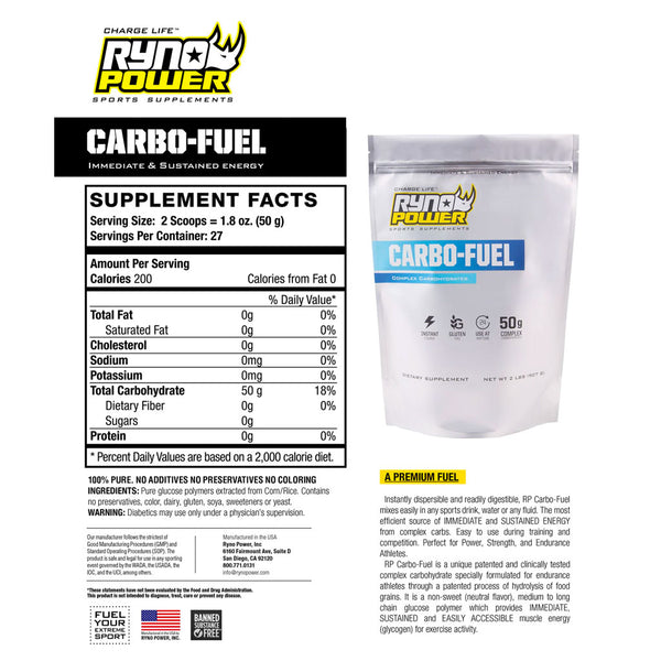 Ryno Power - Carbo-Fuel Powder Single Serve - 45g