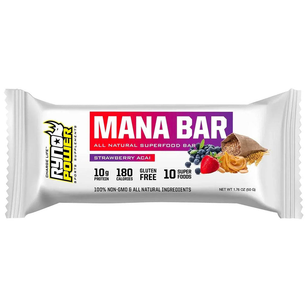 Ryno Power - Mana Protein Bar Strawberry Acai Flavour