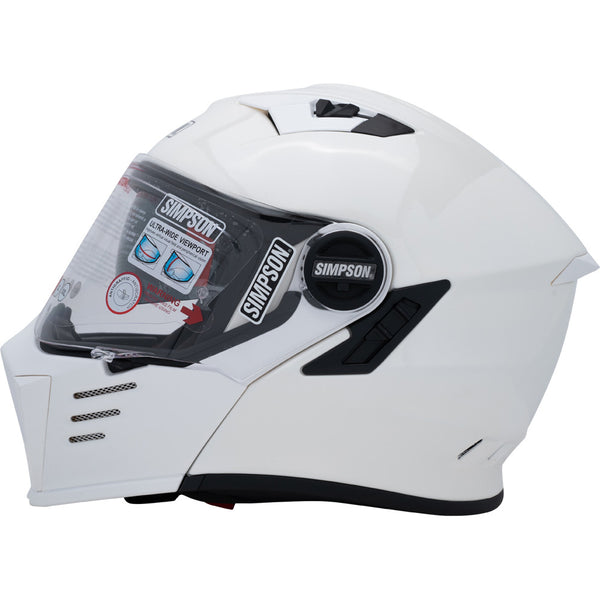 Simpson - Mod Bandit Gloss White Modular Helmet