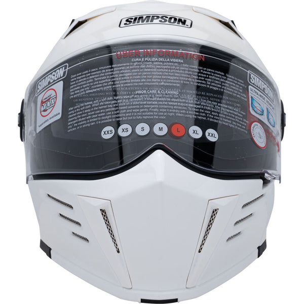Simpson - Mod Bandit Gloss White Modular Helmet