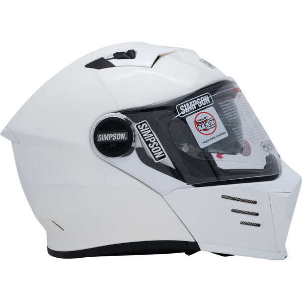 Simpson - Mod Bandit Gloss White Modular Helmet