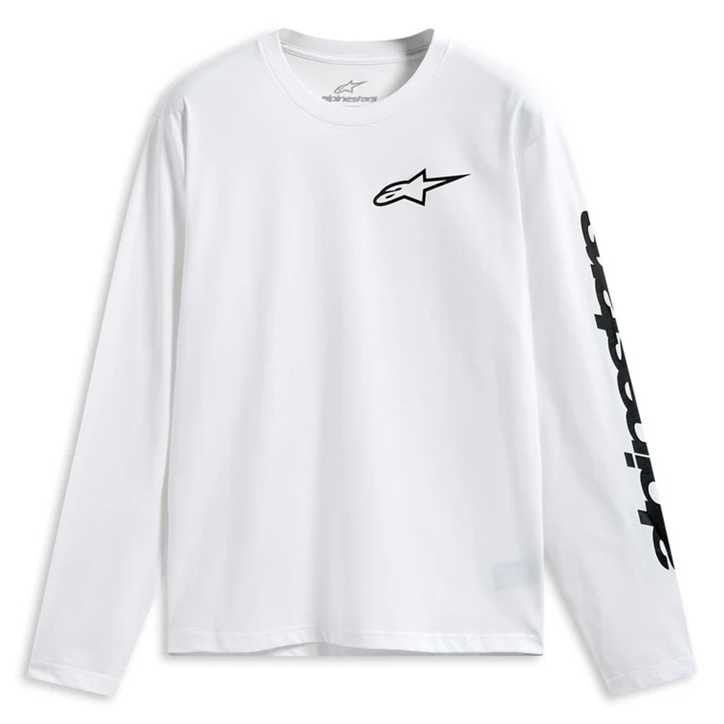 Alpinestars - Trackside White/Black Long Sleeve Tee