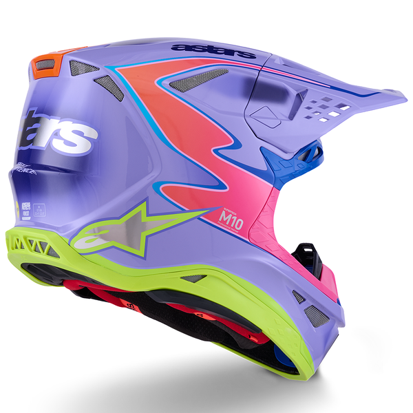 Alpinestars - 2026 SM10 Jett Lawrence Purple/Pink/Yellow Helmet