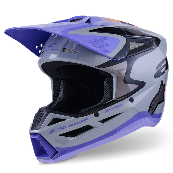 Alpinestars - 2026 Youth SM3 Jettson Gloss Gray/Purple/Black