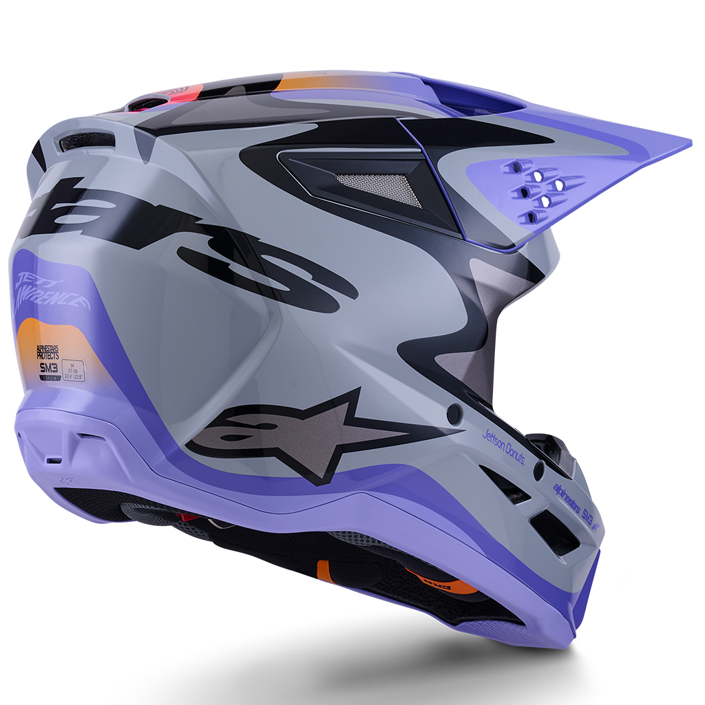 Alpinestars - 2026 Youth SM3 Jettson Gloss Gray/Purple/Black