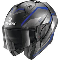 Shark - Evo ES Yari Matt Anthracite/Blue/Silver Helmet
