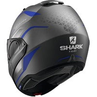 Shark - Evo ES Yari Matt Anthracite/Blue/Silver Helmet
