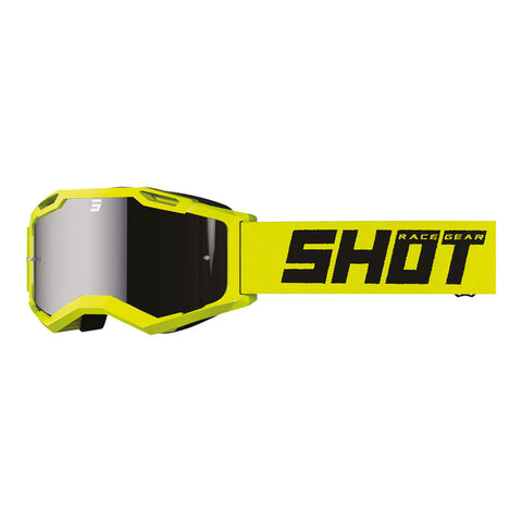 Shot - 2024 Assault 2.0 Silver Iridium Yellow Goggles