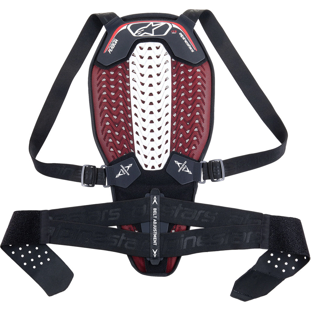 Alpinestars - Nucleon Plasma Black/White/Red Strapped Back Protector