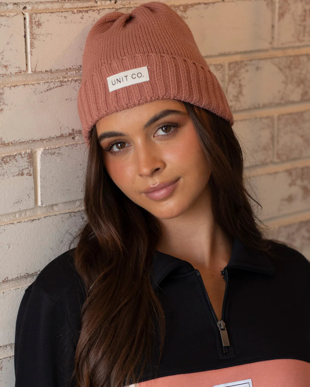 Unit - Ladies Pink Madison Beanie