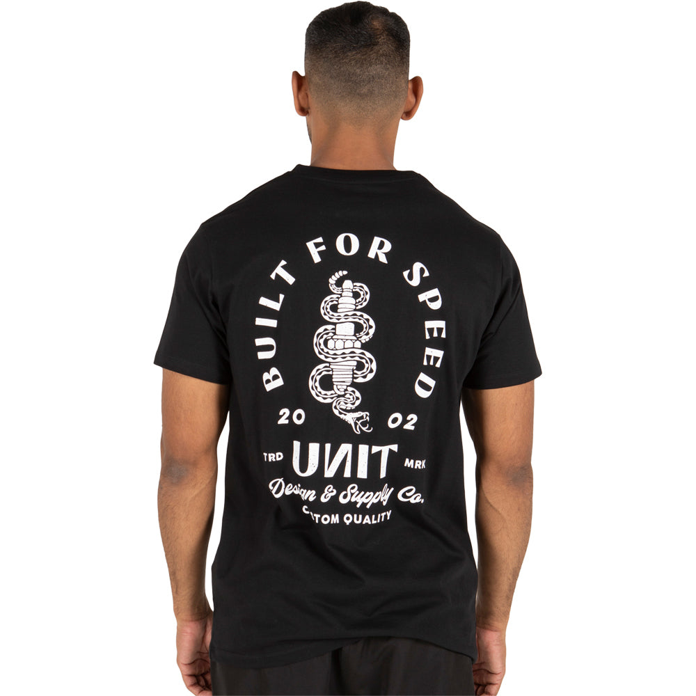 Unit - Mens Black Rattle Tee