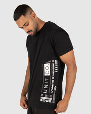 Unit - Mens Black Valve Tee