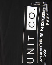 Unit - Mens Black Valve Tee