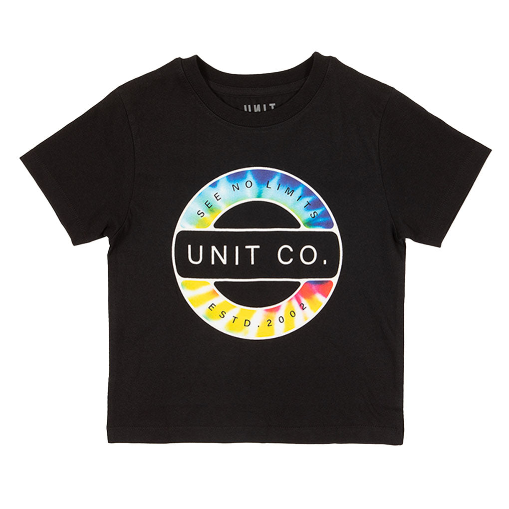 Unit - Kids Soda Black/Tye Dye Tee