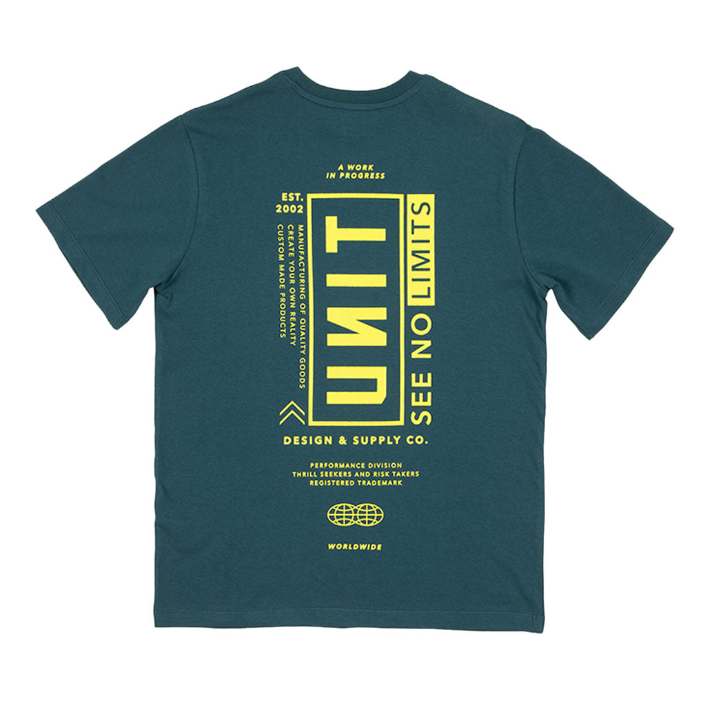 Unit - Youth Vision Teal/Yellow Tee