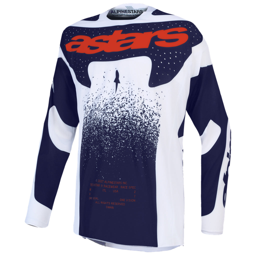 Alpinestars - 2027 Techstar Swan Lilac/Dark Gray/Red MX Combo