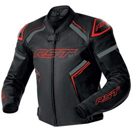 RST - S1 D30 CE Leather Black/Grey/Red Jacket