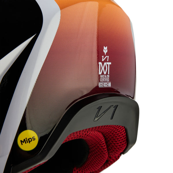 Fox - 2024 V1 Flora White/Black Helmet