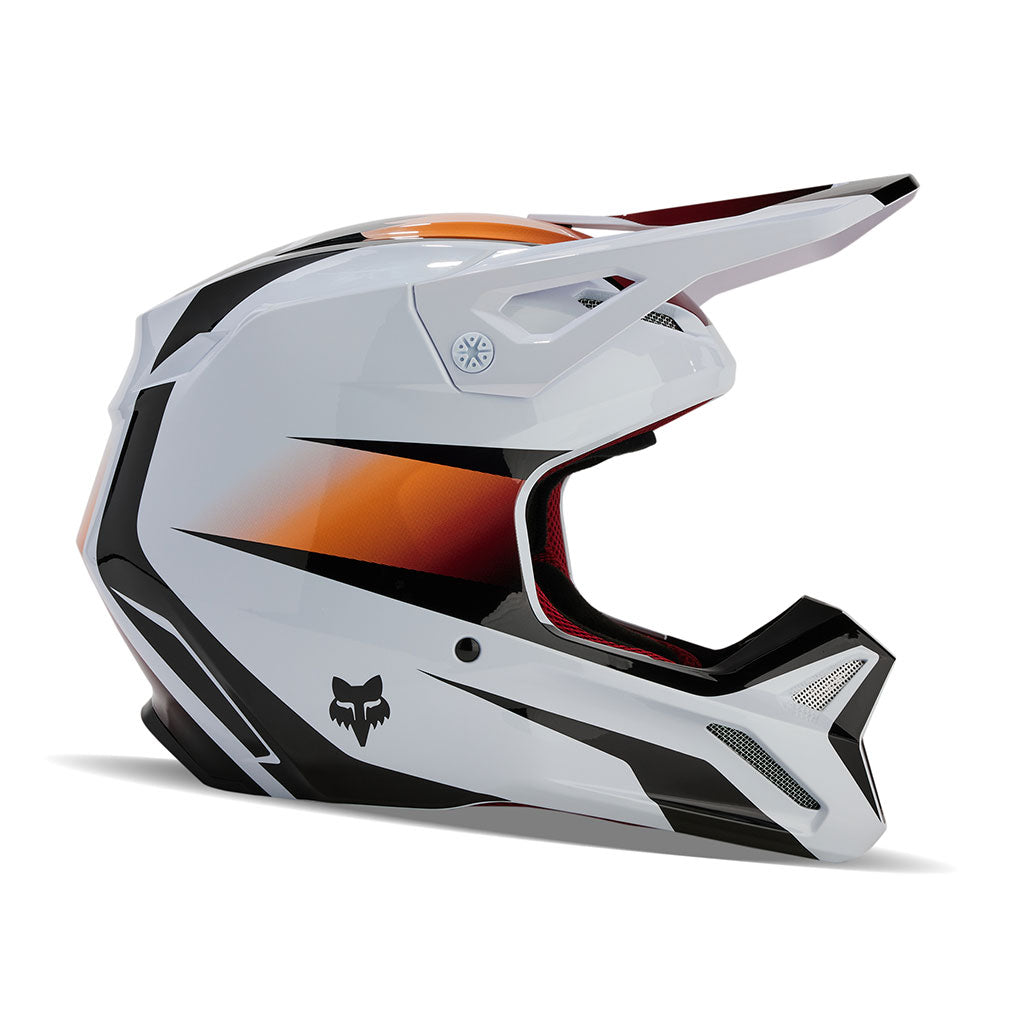 Fox - 2024 V1 Flora White/Black Helmet