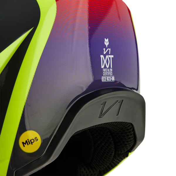 Fox - 2024 V1 Flora Yellow Helmet
