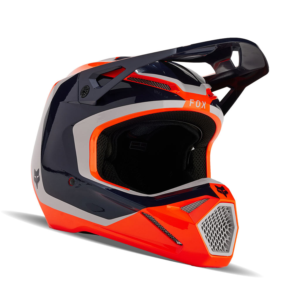 Fox - 2024 V1 Nitro Flo Orange/Navy Helmet