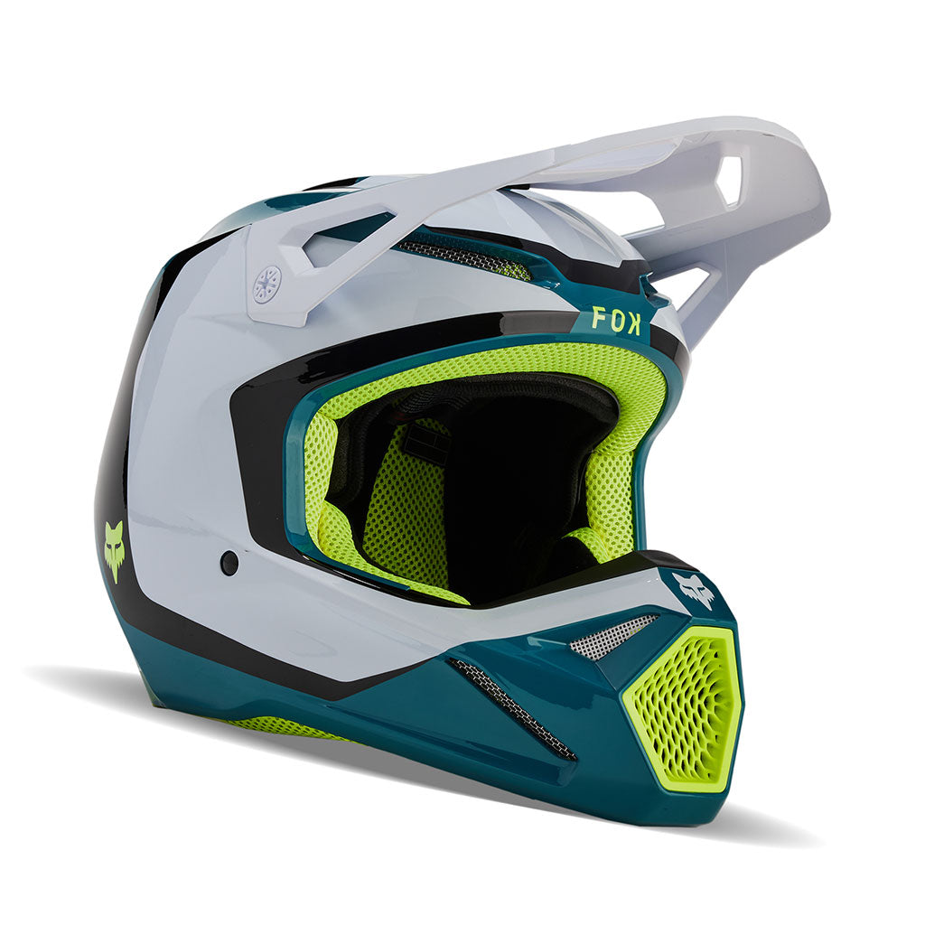 Fox - 2024 V1 Nitro Maui Blue/White Helmet