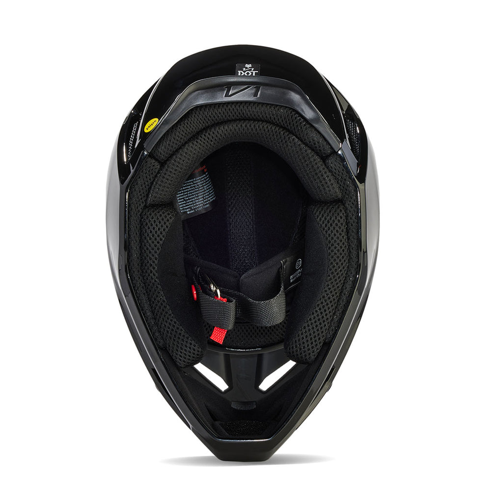 Fox 2024 V1 Solid Gloss Black Helmet AMA Warehouse   V1 Solid Gloss Black Helmet 4 1000x 