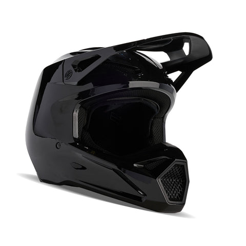 Fox - 2024 V1 Solid Gloss Black Helmet