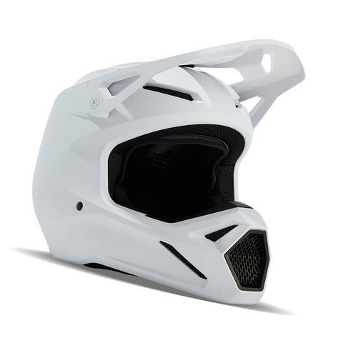 Fox - 2024 V1 Solid Matt White Helmet
