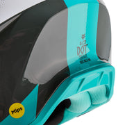 Fox - 2024 V3 Revise Grey/Teal Helmet