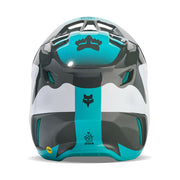 Fox - 2024 V3 Revise Grey/Teal Helmet