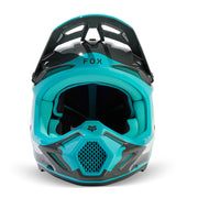 Fox - 2024 V3 Revise Grey/Teal Helmet