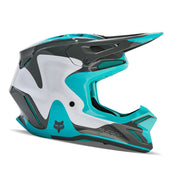 Fox - 2024 V3 Revise Grey/Teal Helmet