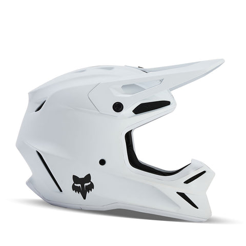 Fox - 2024 V3 Solid Matt White Helmet