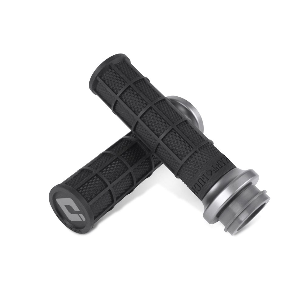 ODI - Road V-Twin Black/Grey Full Waffle Lock On Grip