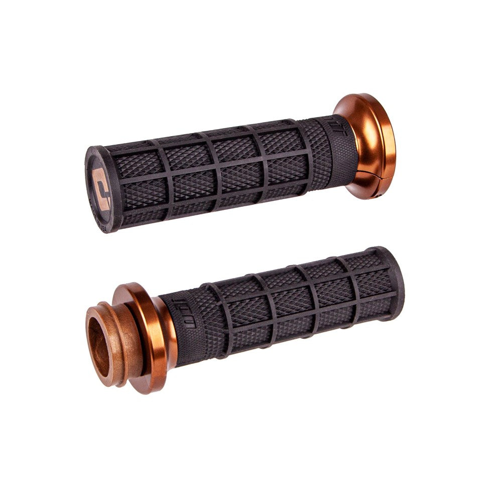 ODI - Road V-Twin Black/Brown Full Waffle Lock On Grip