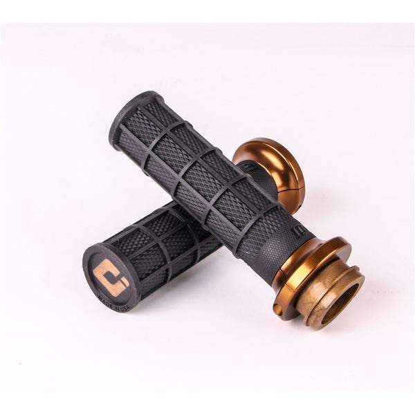 ODI - Road V-Twin Black/Brown Full Waffle Lock On Grip