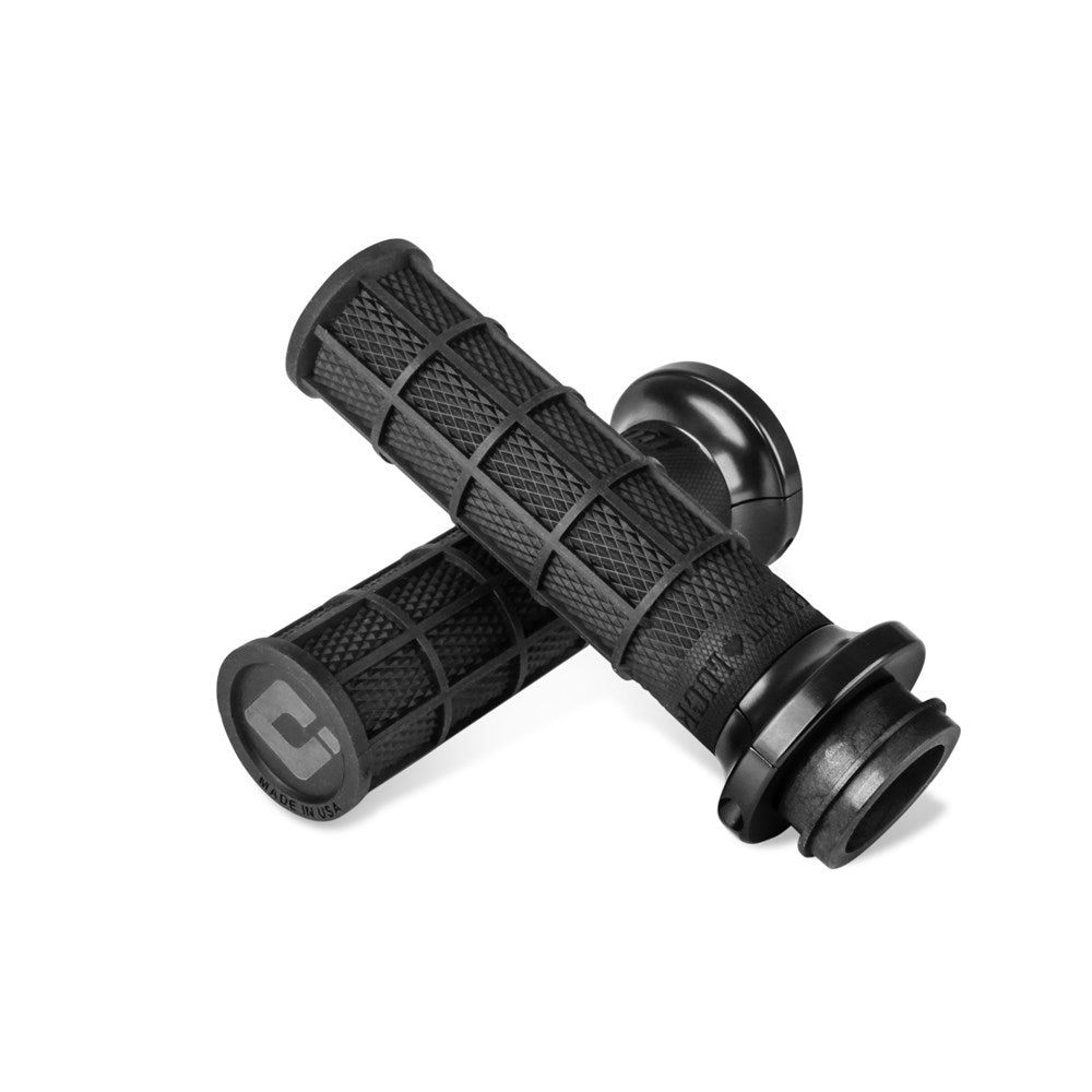ODI - Road V-Twin Black/Black Full Waffle Lock On Grip