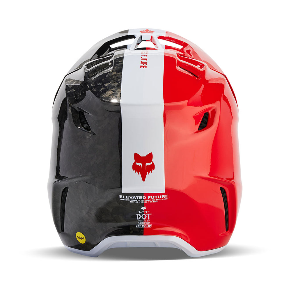 Fox - 2024 V3RS Optical Carbon/Red Helmet – AMA Warehouse
