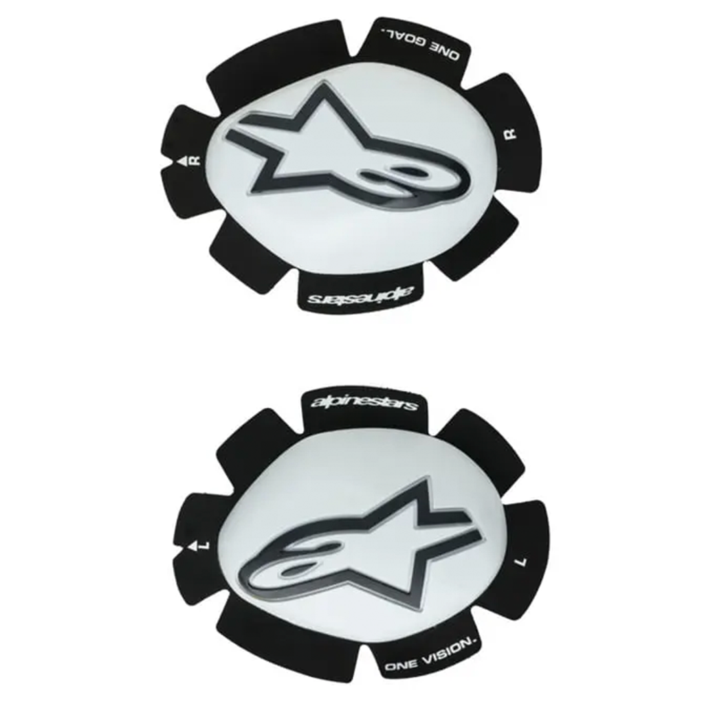 Alpinestars - GP Plus White/Black Knee Slider - OSFA
