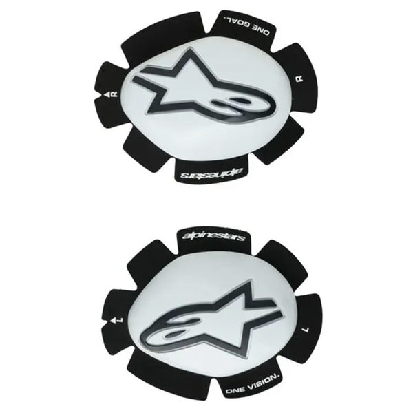Alpinestars - GP Plus White/Black Knee Slider - OSFA