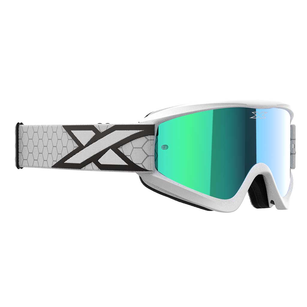 EKS - Gox Flat Out White/Black Mirrored Lens Goggle