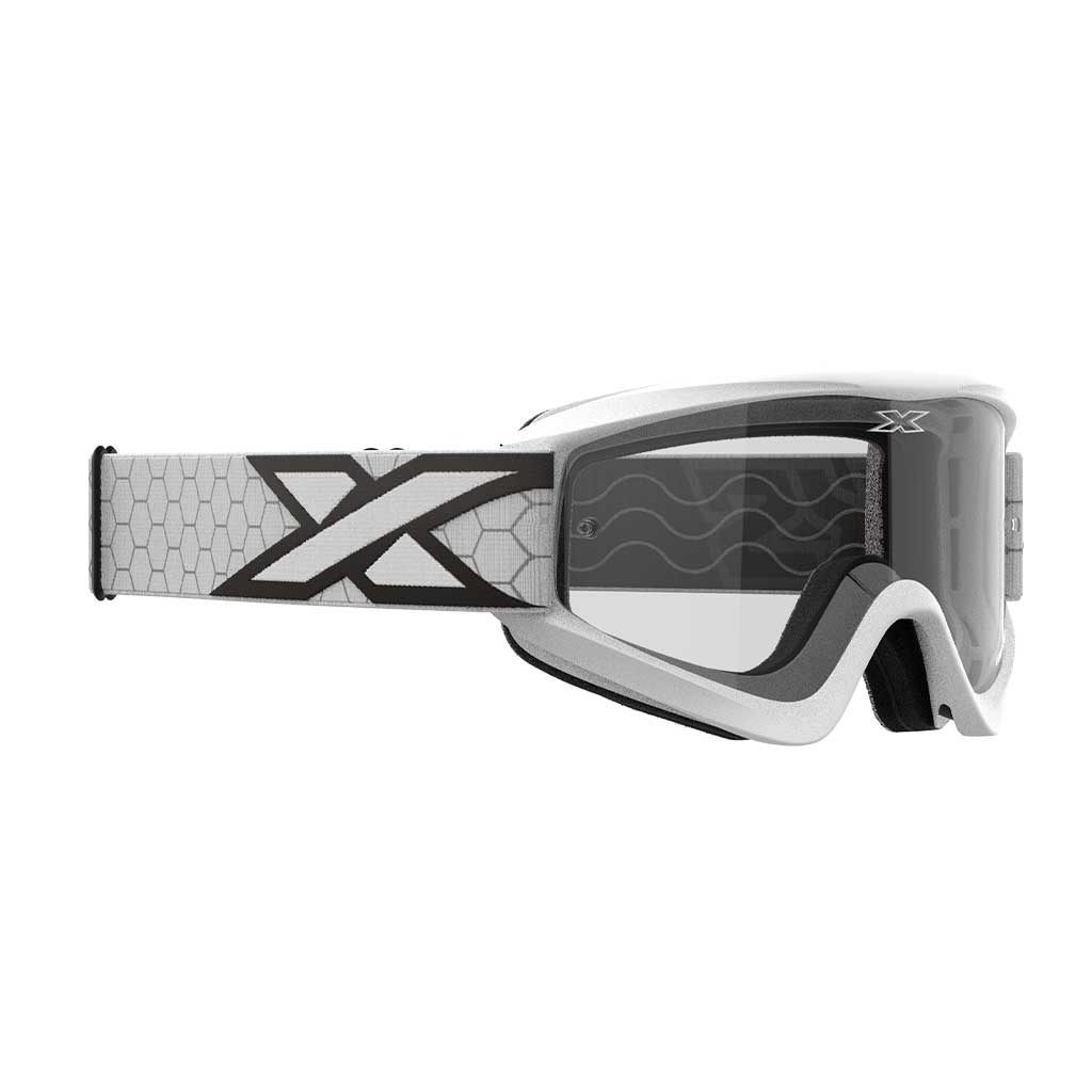 EKS - Gox Flat Out White/Black Clear Lens Goggle