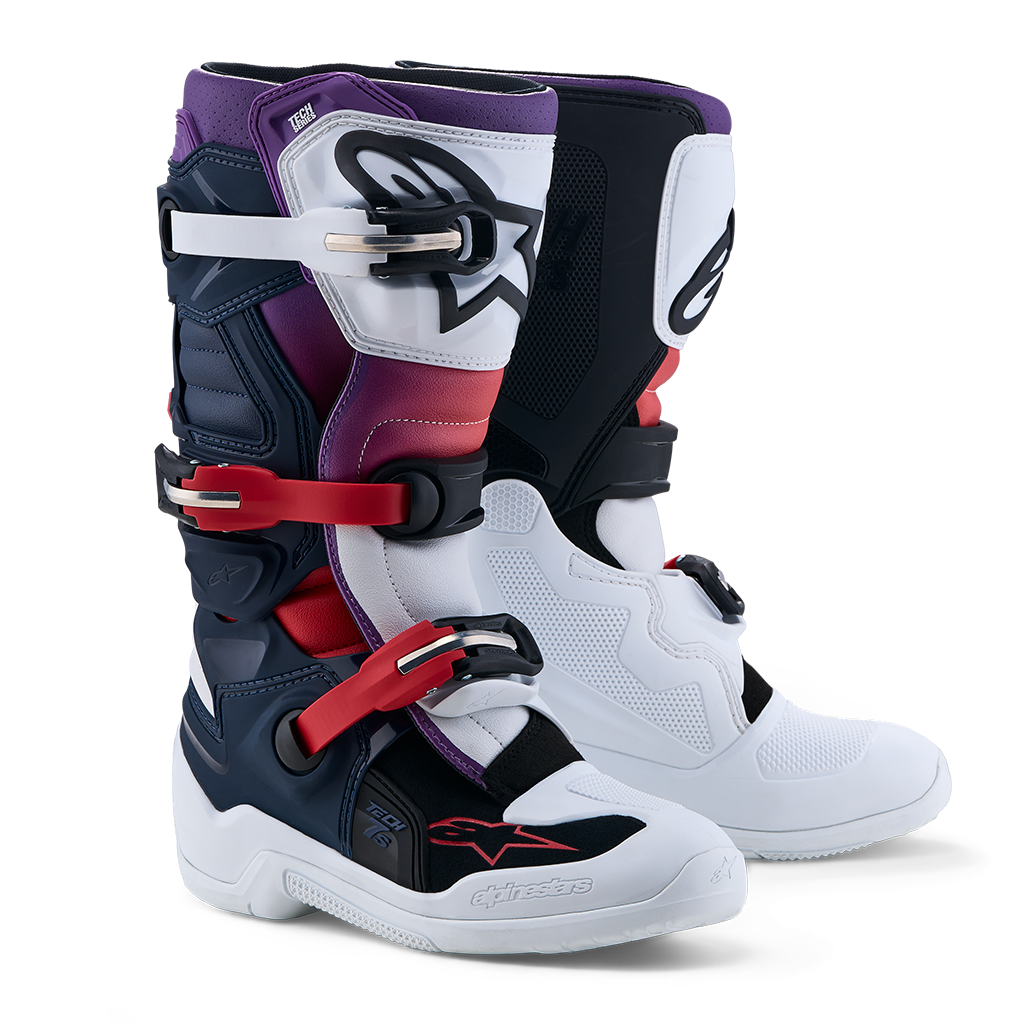 Alpinestars - Youth Tech 7S Dark Blue/White/Black MX Boots