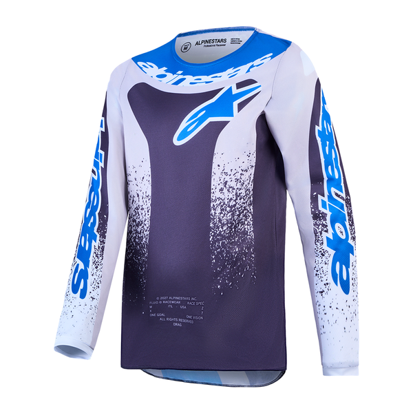 Alpinestars - 2027 Youth Fluid Drag Graystone/Lilac/UCLA Blue Mx Combo