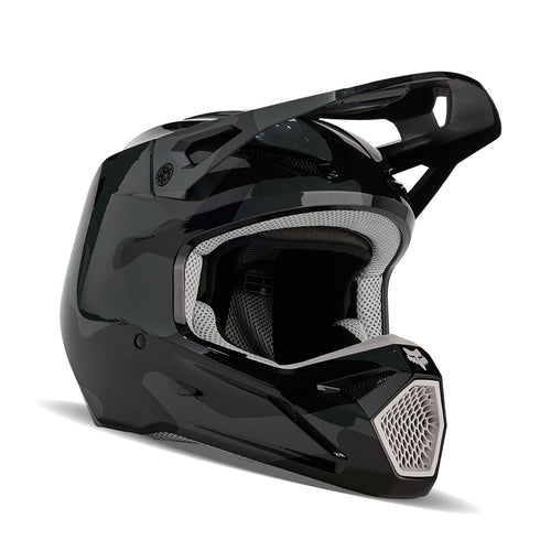 Fox - 2024 Youth V1 BNKR Black/Camo Helmet