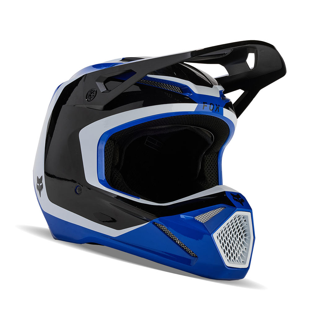 Fox 2024 Youth V1 Nitro Blue Helmet